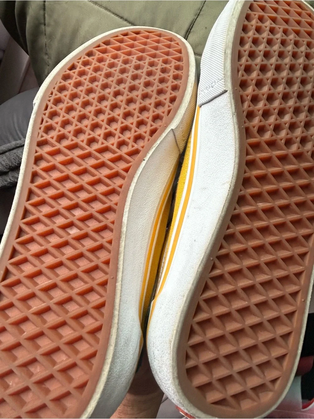 Vans Yellow and Black Low-Top Sneakers